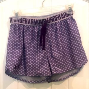 Purple diamond athletic shorts
